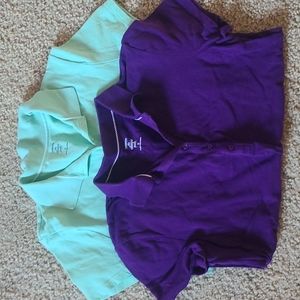 2 short sleeve pole tops